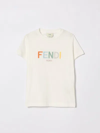 Fendi T-shirt Kids  In Neutral
