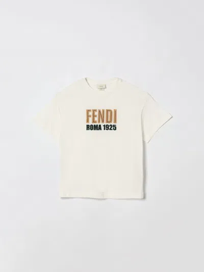 Fendi T-shirt Kids  In Neutral