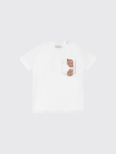 Fendi Kids' T-shirt  Kinder Farbe Weiss In White