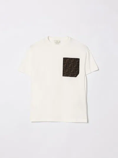 Fendi T-shirt Kids  In White