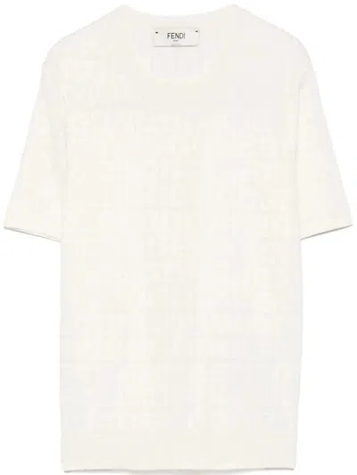 Fendi T Shirt Lace Ff Knit