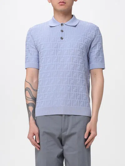 Fendi T-shirt Men  In Blue