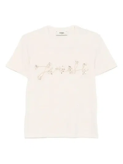 Fendi Sequin-embellished T-shirt
