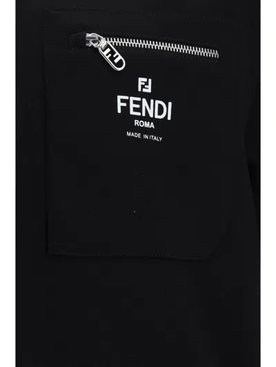 Fendi T-shirt In Nero