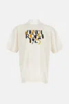 Fendi Off White Crewneck Printed T-shirt In Neutral