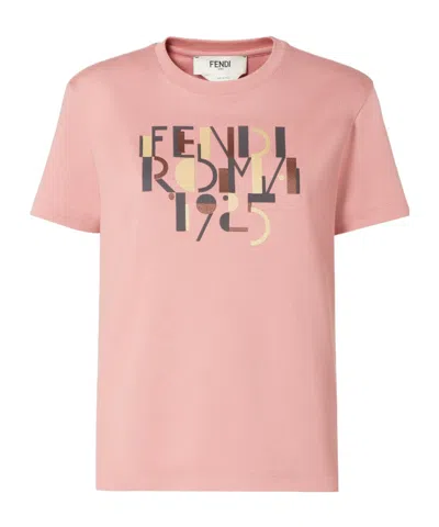 Fendi T-shirt In Pink