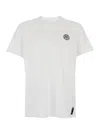 Fendi Stamp Crew Neck Patch Detail Short Sleeves In White