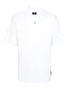 Fendi Ff-plaque Cotton T-shirt In White