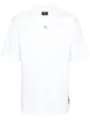 Fendi Ff-plaque Cotton T-shirt In White