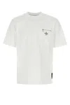 Fendi Men White Crewneck T-shirt With Log Print On The Front In Cotton Man In White