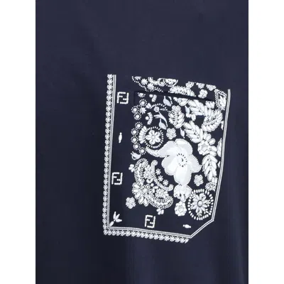 Fendi T-shirt With Bandana Print Pocket
