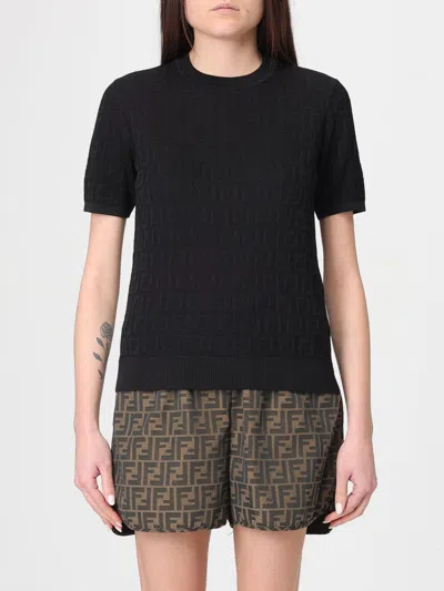 Fendi T-shirt Woman  In Black