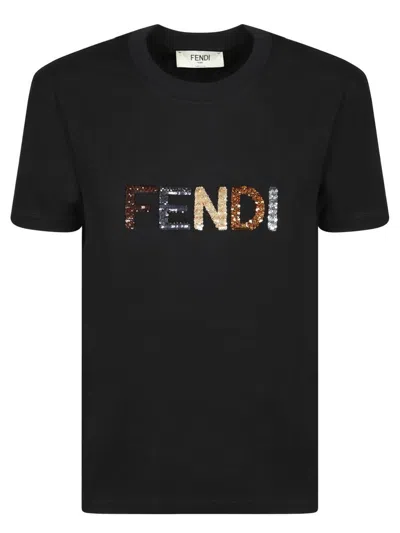 Fendi T-shirts In Black