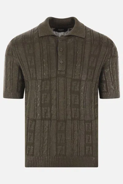 Fendi T-shirts And Polos In Green