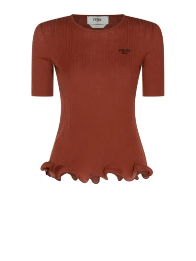 FENDI FENDI T-SHIRTS AND POLOS