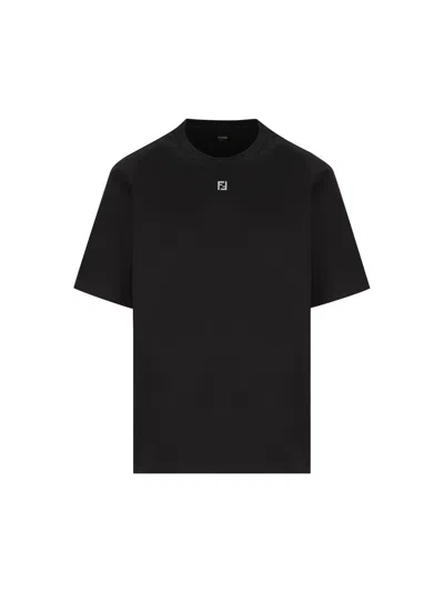 Fendi T-shirts And Polos In Black