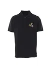 Fendi Logoed Polo Shirt In Black