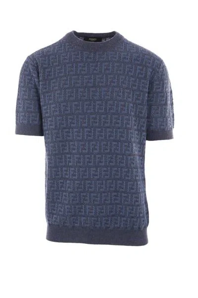 Fendi T-shirts And Polos In Denim