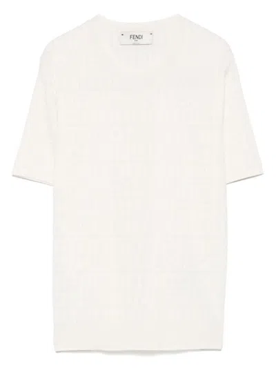 Fendi T-shirts And Polos White