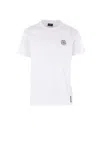 Fendi Stamp Crew Neck Patch Detail Short Sleeves In White