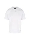 Fendi Ff-plaque Cotton T-shirt In White