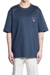 Fendi Crew-neck T-shirt With Zip Pocket In Black