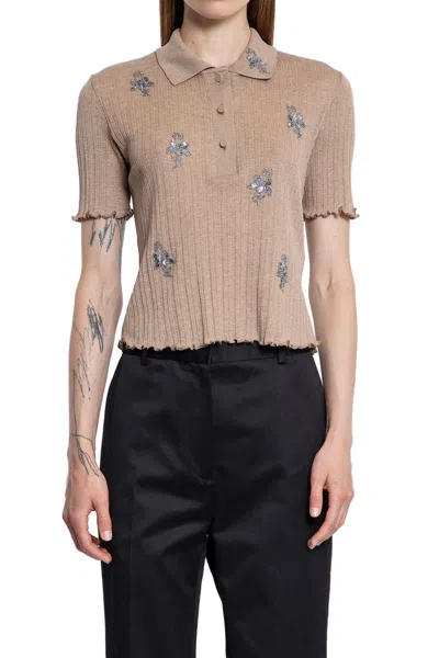 Fendi T-shirts & Tank Tops In Brown
