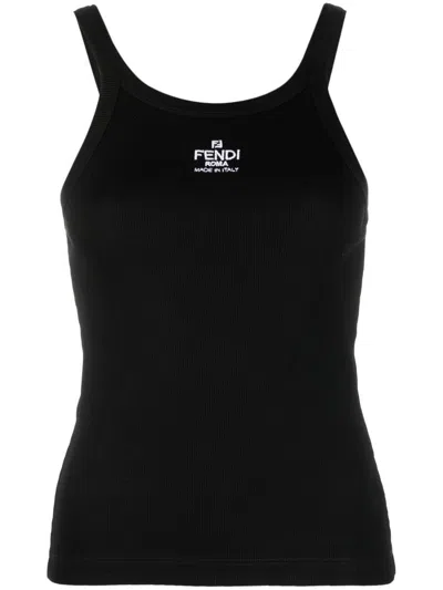 Fendi T-shirts & Tops In Black
