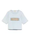 Fendi T-shitrt  Ribbon In Blue