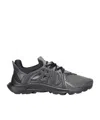 Fendi Tag Technical Mesh Running Sneakers In Black