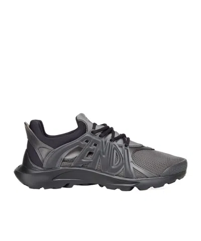 FENDI FENDI TAG LACE-UP SNEAKERS