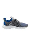 Fendi Tag Mesh Running Sneakers In Gray