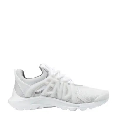 FENDI FENDI LOGO DETAILED LACE-UP SNEAKERS