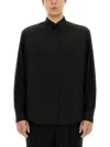 Fendi Wool Shirt Long Sleeves In Black