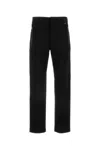 Fendi Ff Motif Cigarette Trousers In Black