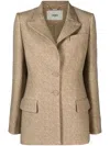 Fendi Jacke Mit Knopfverschluss In Brown