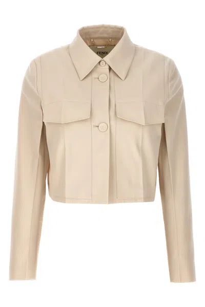 FENDI FENDI TAILORED CROP JACKET