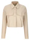 Fendi Collared Structured Cropped Jacket Detail