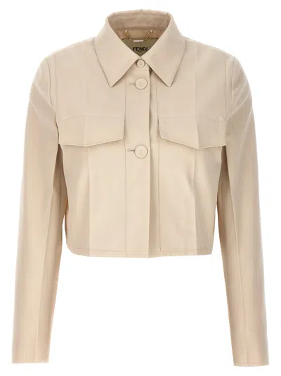 FENDI FENDI TAILORED CROP JACKET