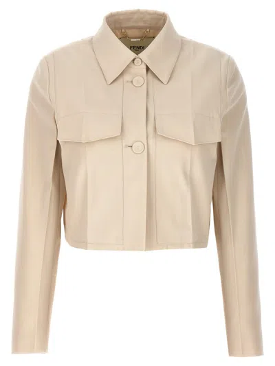 FENDI FENDI TAILORED CROP JACKET