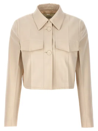 FENDI FENDI TAILORED CROP JACKET