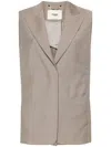 Fendi Kid Vest In Nude & Neutrals