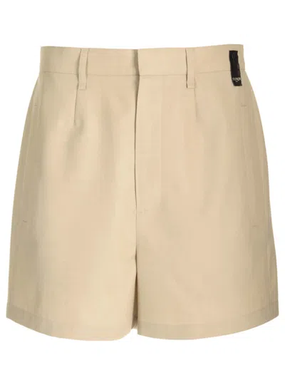Fendi Tailored Shorts In Beige