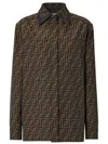 Fendi Brown Ff Jacket In Brown