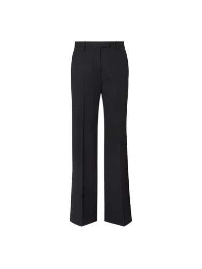 Fendi Tailored Wide-leg Trousers In Black
