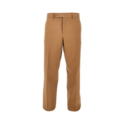 Fendi Tailored Wool Pants In Brown