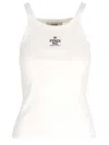 Fendi Tank Top In Neutral