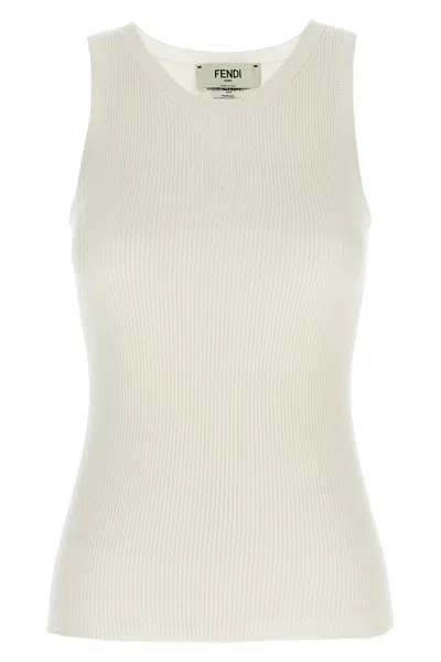 FENDI FENDI TANK TOP LOGO DÃ©VORÃ©