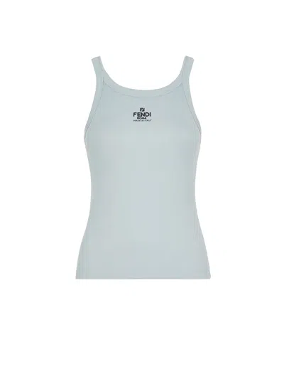 Fendi Top In Pale Blue