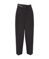 Fendi "kid Mohair Carrot Fit Pants In Black